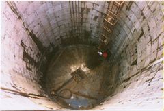 Warrior Square shaft being cleared in preparation for 'Janice'.